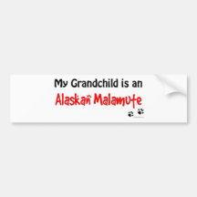 Malamute Grandchild Bumper Sticker