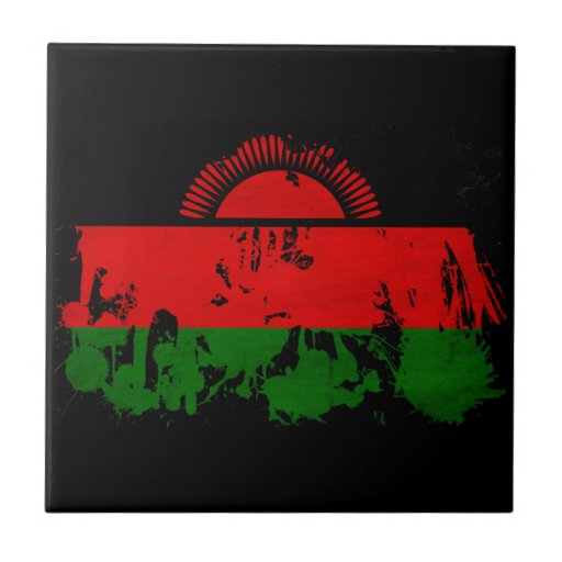 Malawi Flag Tiles