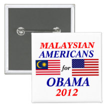 Malaysian americans for Obama Button