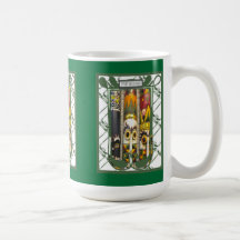 Malaysian carved heads coffee mugs