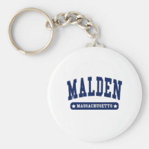 Malden Massachusetts College Style tee shirts Key Chain