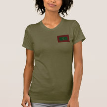 Maldives Flag and Map T-Shirt
