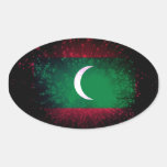 Maldives Flag Firework stickers