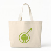 Male Android (Sign / Symbol) Bugdroid Canvas Bag