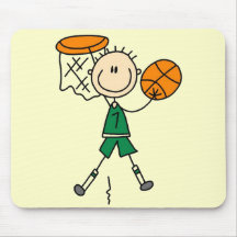 Male Basketball Player Tshirts and Gifts Mousepads