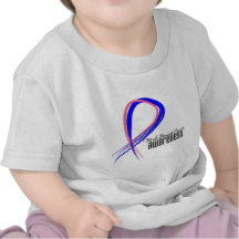 Male Breast Cancer Awareness Grunge Ribbon Tshirts