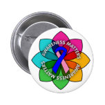 Male Breast Cancer Awareness Matters Petals Pins