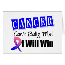 Male Breast Cancer Cant Bully Me I Will Win Greeting Card