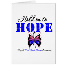 Male Breast Cancer Hold On to Hope Cards