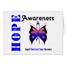 Male Breast Cancer Hope Awareness Card