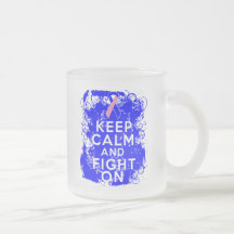 Male Breast Cancer Keep Calm and Fight On Coffee Mug