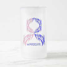 Male Breast Cancer Mens Warrior Tribal Mug