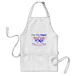 Male Breast Cancer Tribal Ribbon Hero Aprons