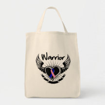 Male Breast Cancer Warrior Fighter Wings Bag