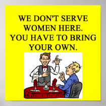 male chauvinist pig bar joke