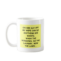 male chauvinist pig joke coffee mug