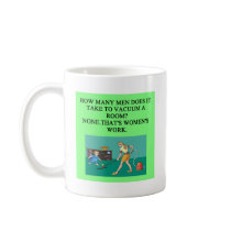 male chauvinist pig joke coffee mugs