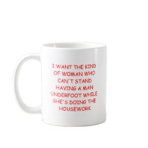 male chauvinist pig joke mug