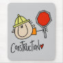 Male Construction Worker Mouse Pads