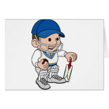 male cricketer card