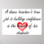 Male Dance Teacher - Building Confidence Print