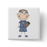 Male Doctor T-shirts and Gifts Pinback Buttons