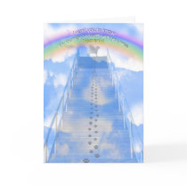 Male Dog Sympathy  Card - Stairway to Heaven