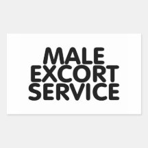 Male Escort Service Stickers