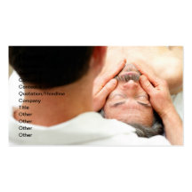 Male Face Massage Business Card Templates