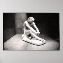Male Figure in Marble Print