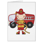 Male Firefighter T-shirts and Gifts Card