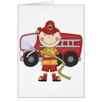 Male Firefighter T-shirts and Gifts Card