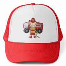 Male Firefighter T-shirts and Gifts Trucker Hats