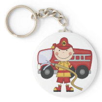Male Firefighter T-shirts and Gifts Key Chains
