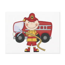 Male Firefighter T-shirts and Gifts Postcard