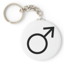 Male Gender Symbol Key Chains