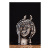 Male head photo art