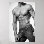 Male In Jeans Poster posters