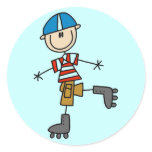 Male In-Line Skating Tshirts and Gifts stickers