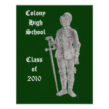 Male Knight, ColonyHighSchool, Classof2010 Custom Announcement