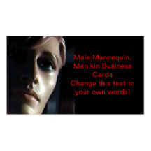 Male Mannequin, Manikin Business Cards