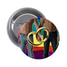 Male Marriage Pinback Button