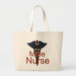 Male Nurse with Caduceus Canvas Bag