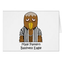 Male pattern baldness eagle card