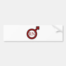 Male RN Bumper Stickers