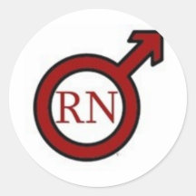 Male RN Sticker