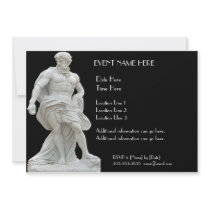 Male Statue Invitations