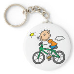 Male Stick Figure Bicyclist Tshirts and gifts Key Chains