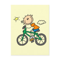 Male Stick Figure Bicyclist Tshirts and gifts Post Cards