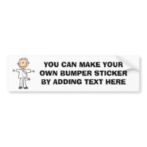 Male Stick Figure Nurse T-shirts and Gifts Bumper Stickers